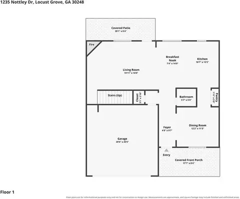 1235 Nottley Dr, Locust Grove, GA 30248