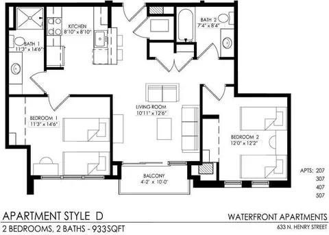 633 N Henry St, Madison, WI 53703