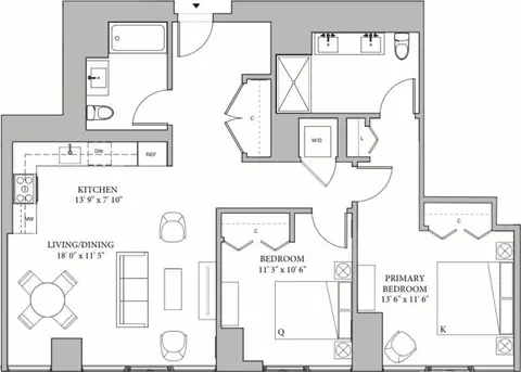164 N Peoria St #2-2, Chicago, IL 60607