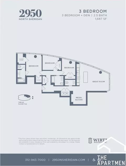 2950 N Sheridan Rd #1704, Chicago, IL 60657