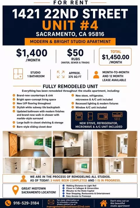 1421 22nd St #4, Sacramento, CA 95816
