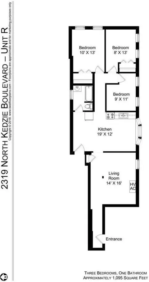 2319 N Kedzie Blvd #2R, Chicago, IL 60647