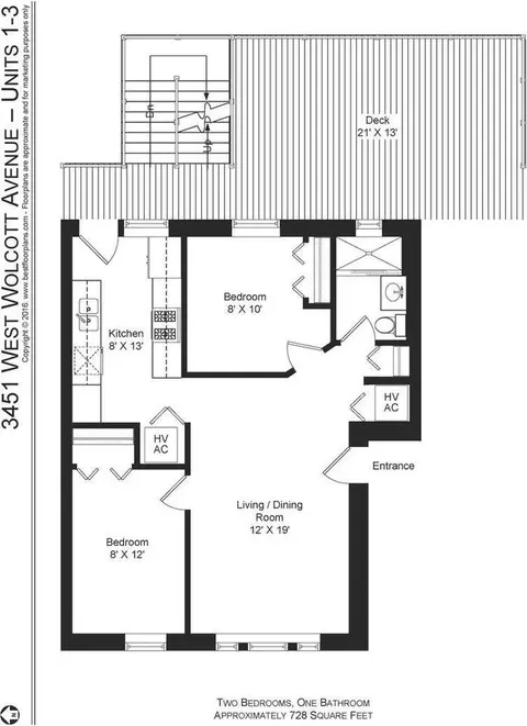3451 N Wolcott Ave #2, Chicago, IL 60657