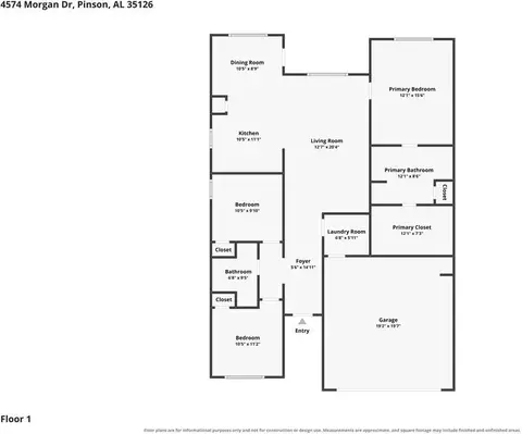 4574 Morgan Dr, Pinson, AL 35126