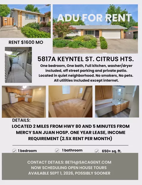 5817 Keyntel St # A, Citrus Heights, CA 95621