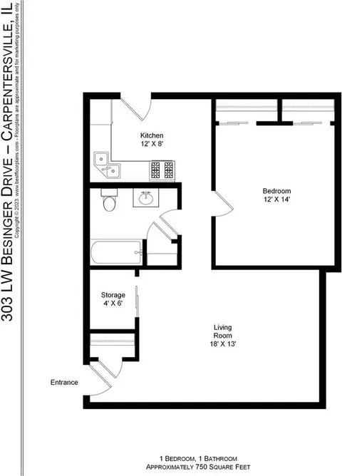 303 Lw Besinger Dr, Carpentersville, IL 60110