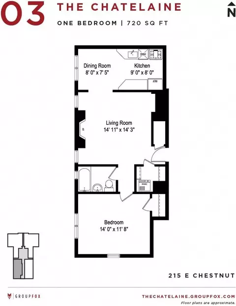 215 E Chestnut St, Chicago, IL 60611