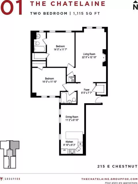 215 E Chestnut St, Chicago, IL 60611