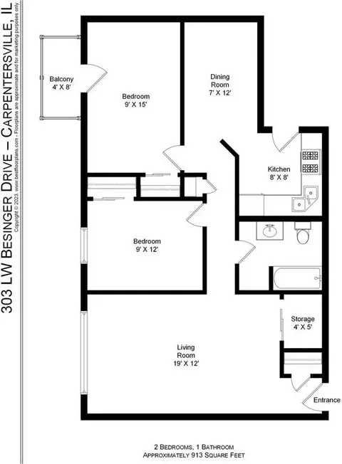 303 Lw Besinger Dr, Carpentersville, IL 60110
