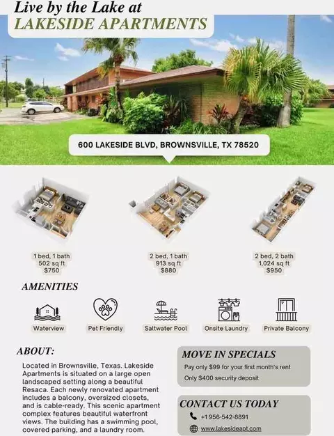 600 Lakeside Blvd, Brownsville, TX 78520