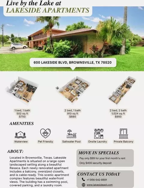 600 Lakeside Blvd, Brownsville, TX 78520