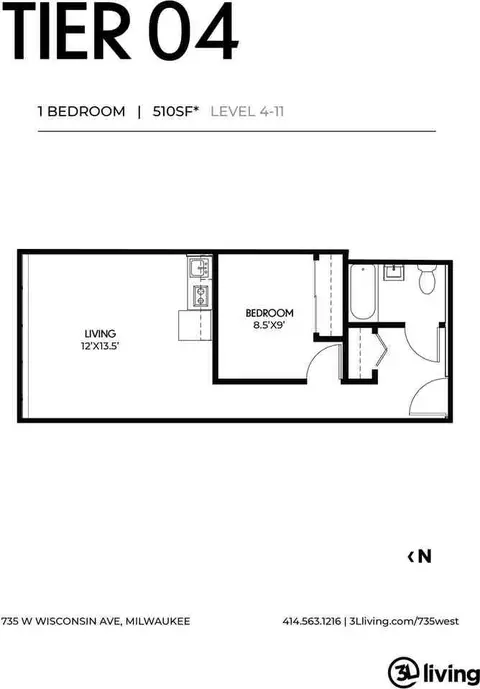 735 W Wisconsin Ave, Milwaukee, WI 53233