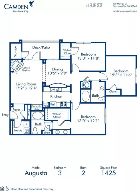 100 Merrick Dr, Peachtree City, GA 30269