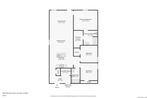 Floorplan - 15507 Mint Patch Mdw, Von Ormy, TX 78073 photo 1 of 1
