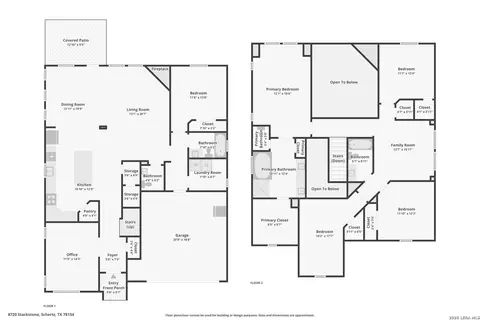 Floorplan - 8720 Stackstone, Schertz, TX 78154 photo 1 of 1