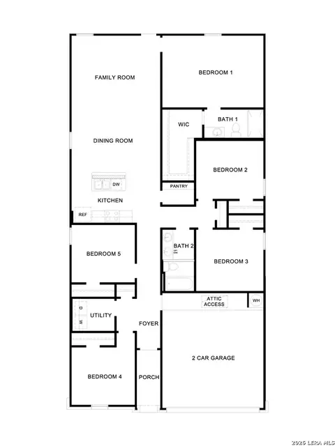 Floorplan - 2125 Windflower Ln, Luling, TX 78648 photo 1 of 1
