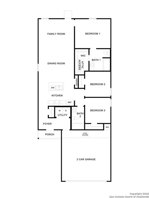 Floorplan - 303 Windflower Cv, Luling, TX 78648 photo 1 of 1