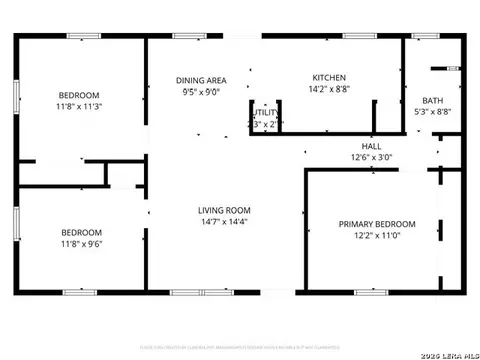 Floorplan - 517 E Daniel, Uvalde, TX 78801 photo 1 of 1