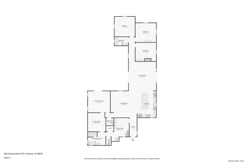 Floorplan - 965 County Road 7611, Devine, TX 78016 photo 1 of 1