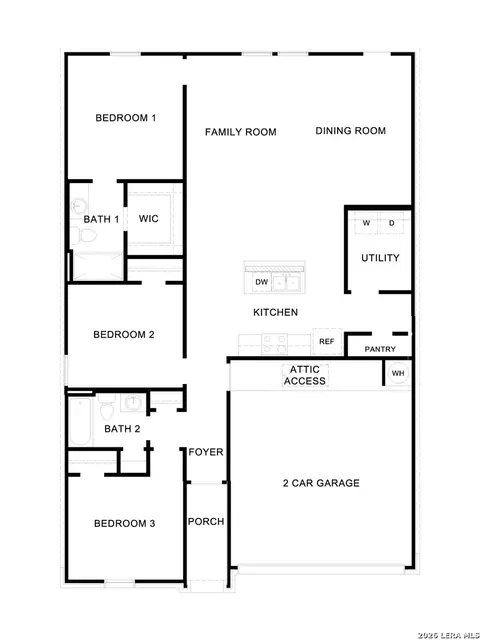 Floorplan - 2113 Windflower Ln, Luling, TX 78648 photo 1 of 1