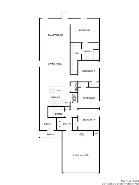 Floorplan - 2111 Windflower Ln, Luling, TX 78648 photo 1 of 1