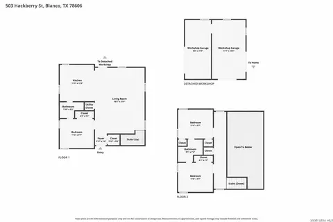Floorplan - 503 Hackberry St, Blanco, TX 78606 photo 1 of 1