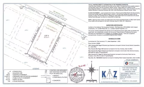 Lot 3 Demoye Lane, Aubrey, TX 76227