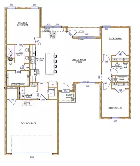 Floorplan - 105 Panther Loop, Mabank, TX 75147 photo 1 of 1