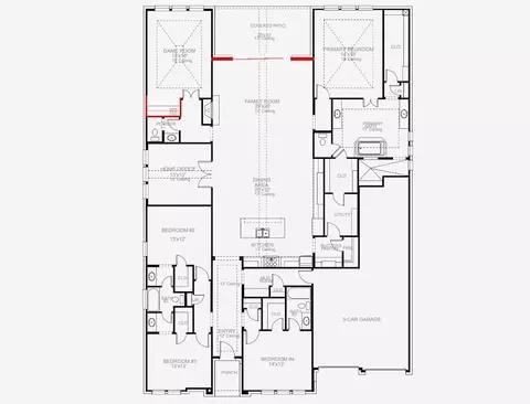 Floorplan - 4121 Paddock Ln, Prosper, TX 75078 photo 1 of 1
