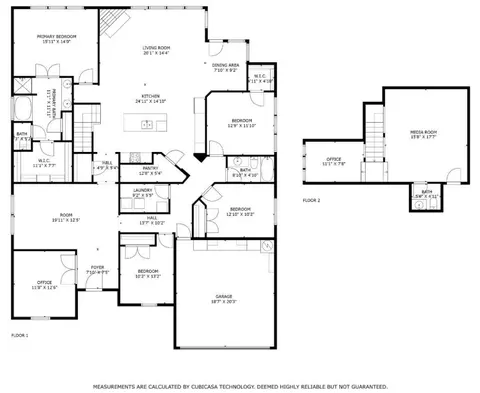 Floorplan - 561 Winnetka Dr, Oak Point, TX 75068 photo 1 of 1