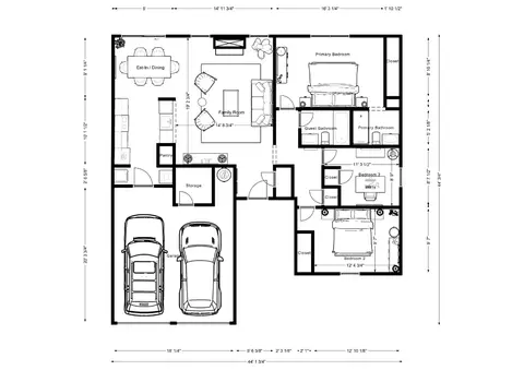 Floorplan - 2193 Raines Ct, Euless, TX 76039 photo 2 of 3