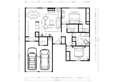 Floorplan - 2193 Raines Ct, Euless, TX 76039 photo 1 of 3