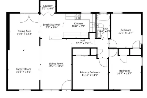 Floorplan - 108 Falls Dr, Euless, TX 76039 photo 1 of 1