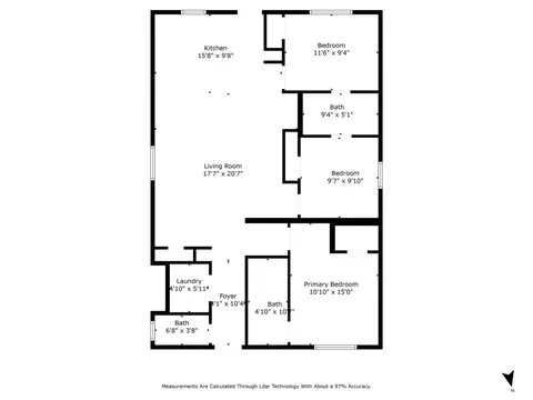 Floorplan - 628 E Murray St, Denison, TX 75021 photo 1 of 1