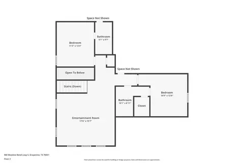 Floorplan - 960 Meadow Bend Loop S, Grapevine, TX 76051 photo 2 of 3