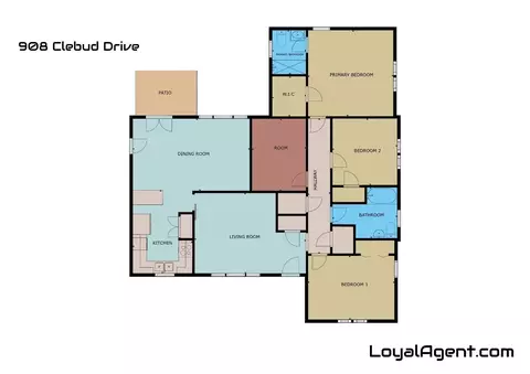 Floorplan - 908 Clebud Dr, Euless, TX 76040 photo 1 of 1