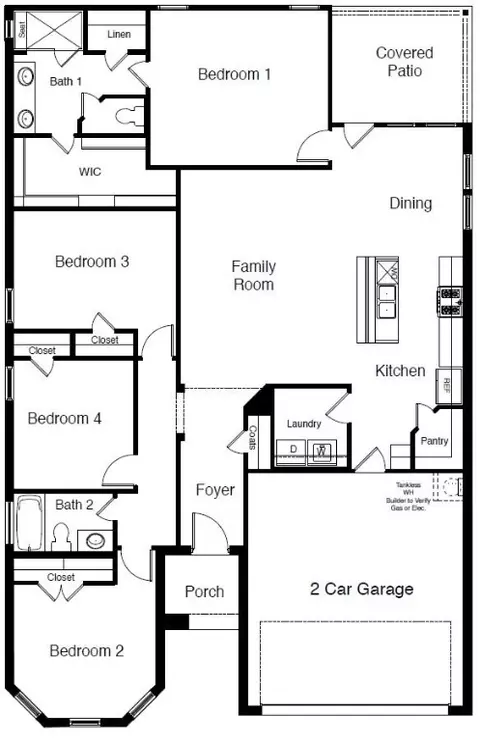 Floorplan - 100 Roundstone Rd, Fort Worth, TX 76052 photo 1 of 1