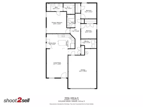 Floorplan - 509 W Holford St, Pilot Point, TX 76258 photo 1 of 1