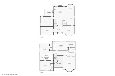 Floorplan - 306 Longview Dr, Keller, TX 76248 photo 1 of 1