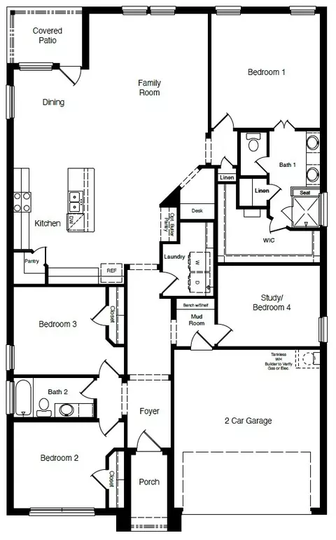 Floorplan - 1925 Jackson St, Cleburne, TX 76033 photo 1 of 1