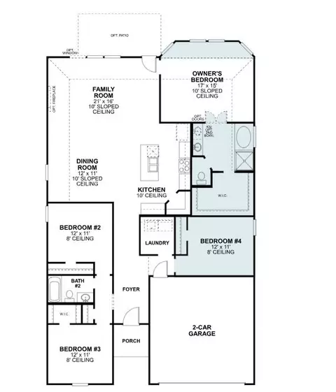 Floorplan - 7408 S Oakleaf Trl, Argyle, TX 76226 photo 1 of 1