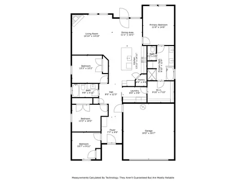 Floorplan - 329 Bronco Dr, Pilot Point, TX 76258 photo 1 of 1