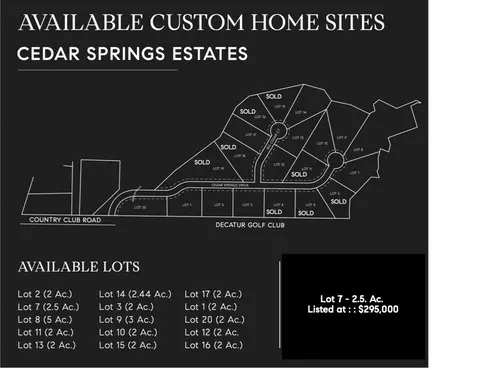 lot7 Cedar Springs Dr, Decatur, TX 76234