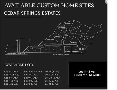 lot11 Cedar Springs Dr, Decatur, TX 76234