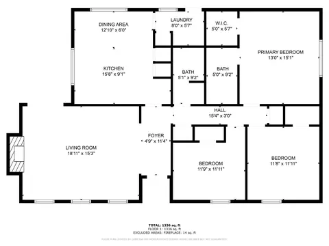 Floorplan - 1802 Westgate Dr, Terrell, TX 75160 photo 1 of 1
