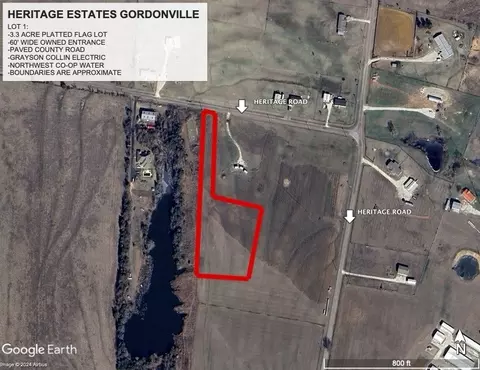 lot1 1 Heritage, Gordonville, TX 76245