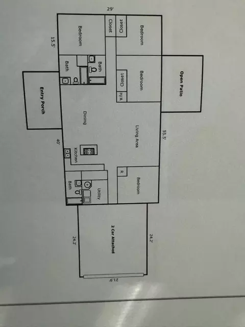 Floorplan - 19088 Us Hwy 82, Avery, TX 75554 photo 2 of 2