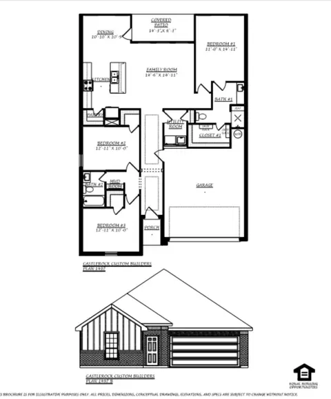 Floorplan - 307 E Sanger St, Celeste, TX 75423 photo 1 of 1