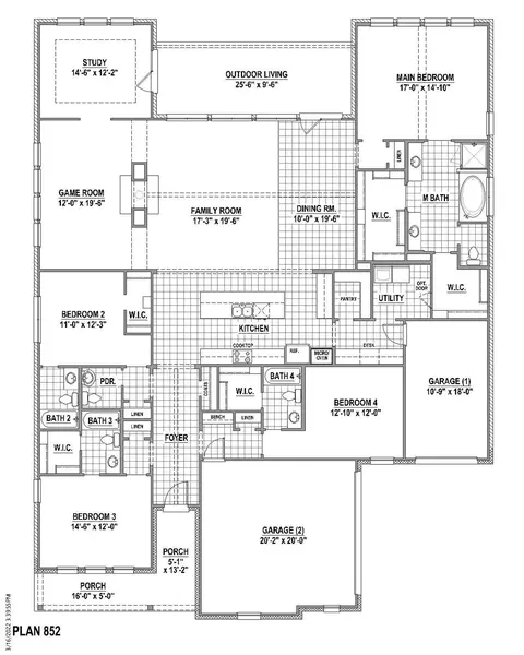 Floorplan - 577 Broadleaf Way, Haslet, TX 76052 photo 1 of 1