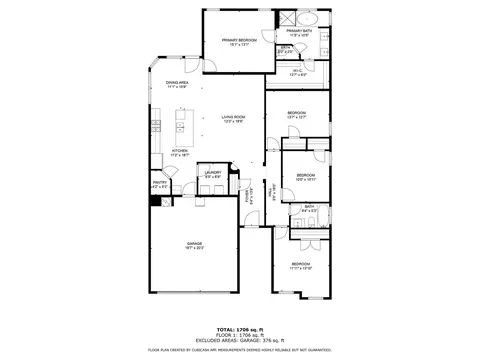 Floorplan - 317 Oakbluff Dr, Denton, TX 76210 photo 1 of 1
